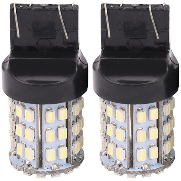 2X T20 7440 7443 64 SMD Hvit 6000K Bakre Bremse Reverser LED Pære Lys Lampe 12V