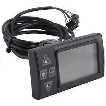 S861 LCD Ebike Display med SM-stik til Elektrisk Cykel BLDC Controller Kontrolpanel Sort 24V-36V