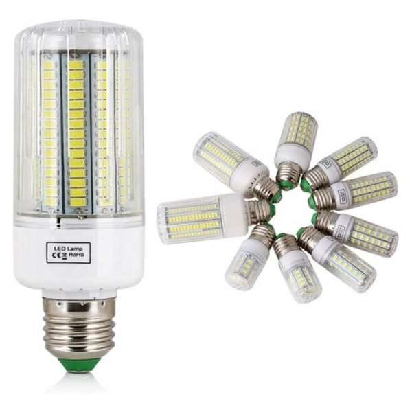 LED-lampe LED-pærer Lampe 5730 SMD E27 220V Kornlampe 24 30 42 64 80 89 108 165LED Strålingsskjerm Lampada LED Stearinlyslampe er virkelig kul