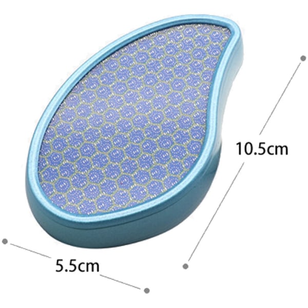 Fotfil for fjerning av hard hud, Nanokrystallinsk glass fotskrubb, Profesjonelle fotpleiepedikyrverktøy for fjerning av hard hud, Egnet for h