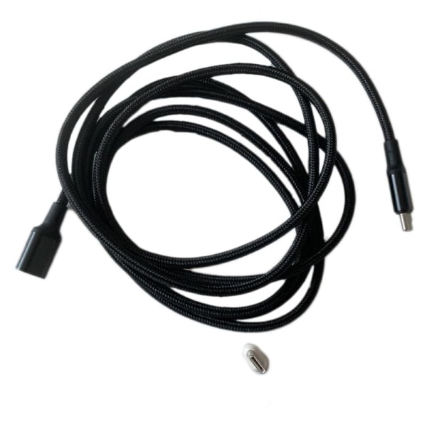 USB-C magnetkabel, typ-C aluminiumlegering Laddningsmagnetisk absorption PD-datakabel, för Pro, svart