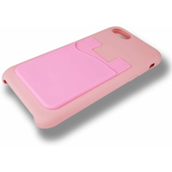 2 st silikonhäftande kreditkortshållare för mobiltelefoner (ljusrosa)