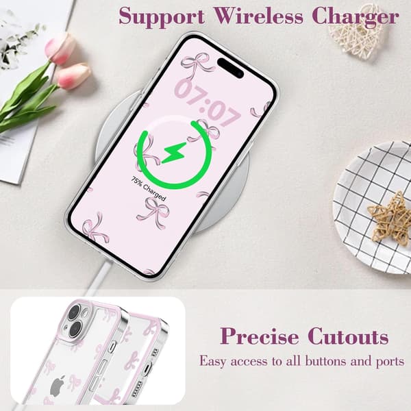 Skal för iPhone 13 för Kvinnor Flickor - Rosa