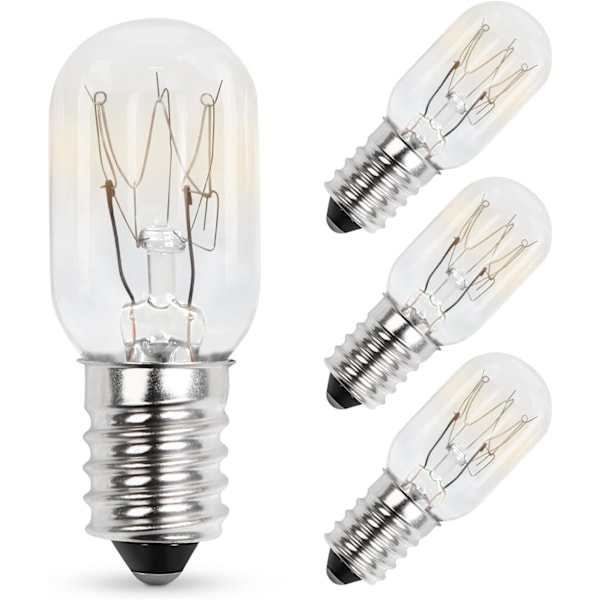 15W E14 Skruv Saltlampslampor 230V, T20 Kylskåpslampor 2700K Varmvit SES Maskinlampor, Pygmy Lampa 15W Mini Vaxvärmare Lampa Dimbar - 4