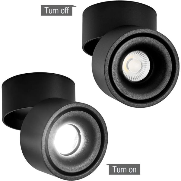 10W LED-takspotlight Taklampe, Justerbar lampehusvinkel, Spotlightslampe, Takspotlights, Taklampe, justerbart tak