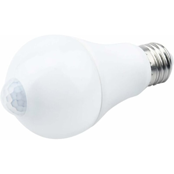 E27 LED-pære med bevægelsessensor Smart lys 9 W Erstatter 90 W energisparepære 120° strålevinkel, hvid, E27, 9 W