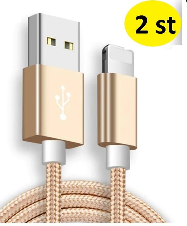 2 kpl pitkä 3m iPhone-kaapeli musta