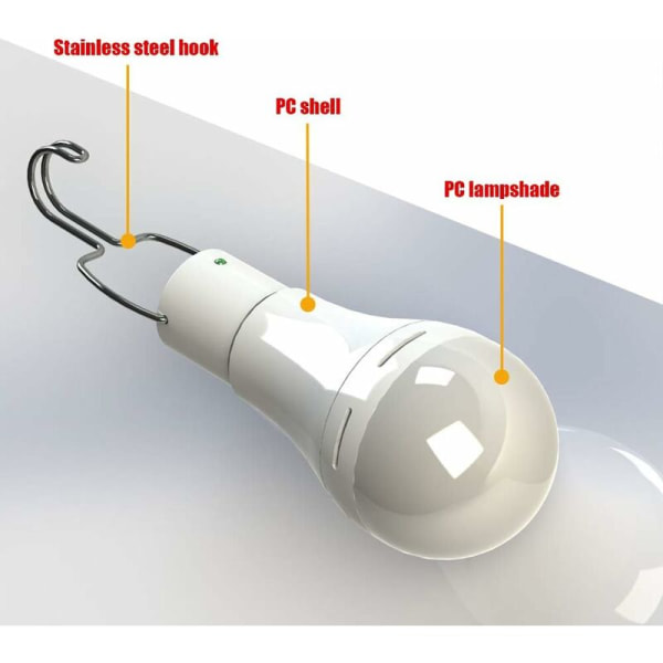 Aurinkokäyttöinen LED-lamppu - Kannettava USB-latauslyhtylamppu Valonheitin Sisätoimisto Keittiön lukeminen Aurinkopaneelilla -2Lamppu HIASDFLS