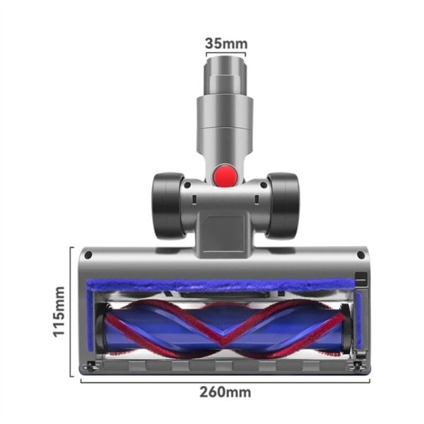 Golvborste för V10Slim/V12Slim sladdlös dammsugare, reservdelar, direkt drivet rengöringshuvud, pumphjul, golvverktyg