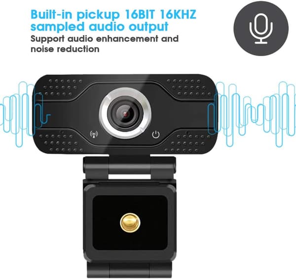 Webcam Abs Fortykket Plastik 1080P Desktop Computer Kamera USB Online Undervisning Webcam med Mikrofon Webcam 4K Sort
