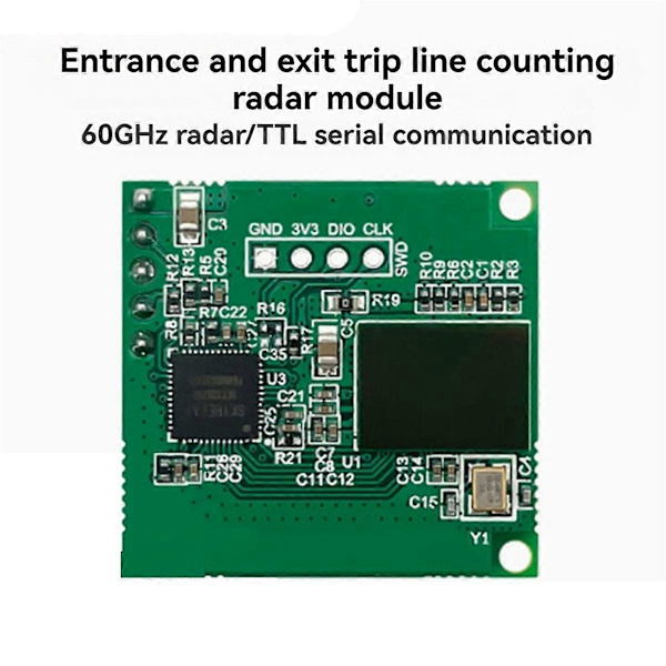 LD6001C 60GHz mmWave Radarsensor Passasjerstrøm Sensor Modul