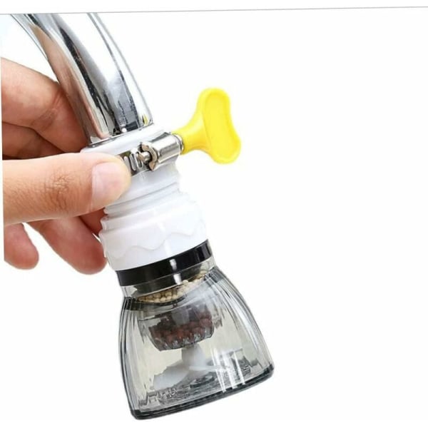 Justerbar kranfilter, stänksäker köksfilterkran, kranfilter, kranfilter, kranfilter, kranfilter (svart, 4 st)