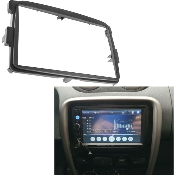 2din bilfascia for Duster Stereo Fascia Panel Dash Mount Installasjonsbil Dvd Ramme Kit In-dash