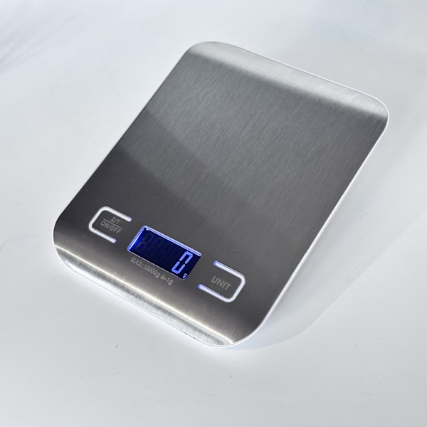 10 kg digitaalinen keittiövaaka - korkea tarkkuus, LCD-näyttö, taaraustoiminto ruoanlaittoon ja leivontaan