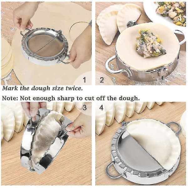 Stor Empanada Maker, 6\" Empanada Maker i Rustfritt Stål, Bakeverktøy, Lommepai