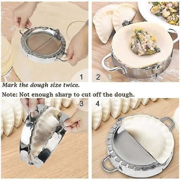Stor Empanada Maker, 15 cm Empanada Maker i rustfritt stål, Bakverk, Lommepai [PL]