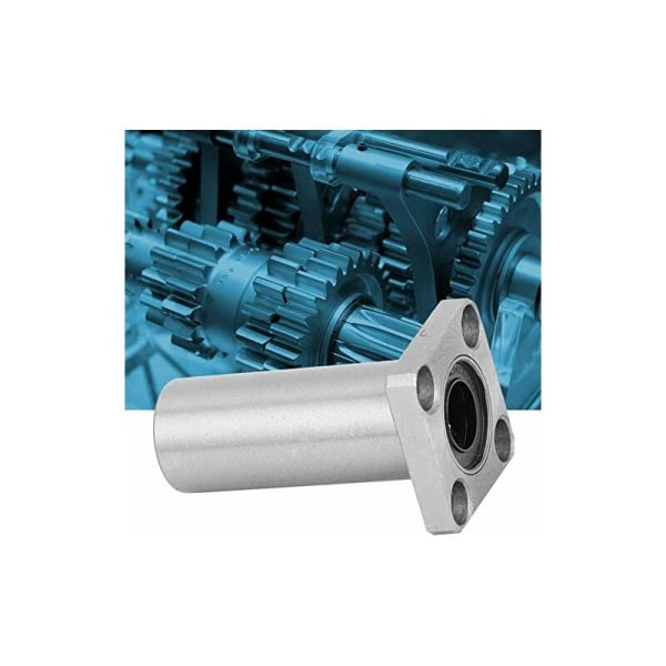 Rustfrit stål firkantet flange kugleleje bøsning lang lineær bevægelse kugleleje ring LMK10LUU(10mm)