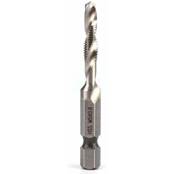 M5 Drill Bit 1/4" Hex Shank HSS Drill Bit Set/Tap Bit Set,Thread Screw Tap Tap Bit