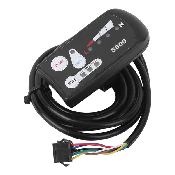 S800 36V E-cykel Lithium Batteri LED Meter Horisontal Sort Hvid Display