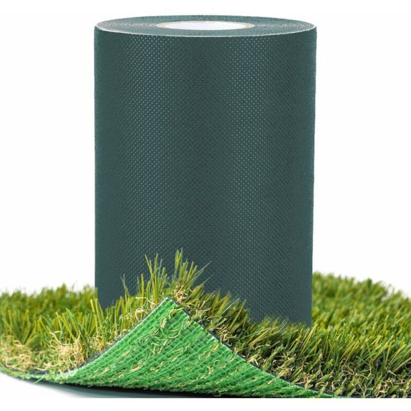15 cm x 10 m sömnadstejp för konstgräs, självhäftande sammanfogande grön tejp Syntetisk gräsmatta sömnad av konstgräs