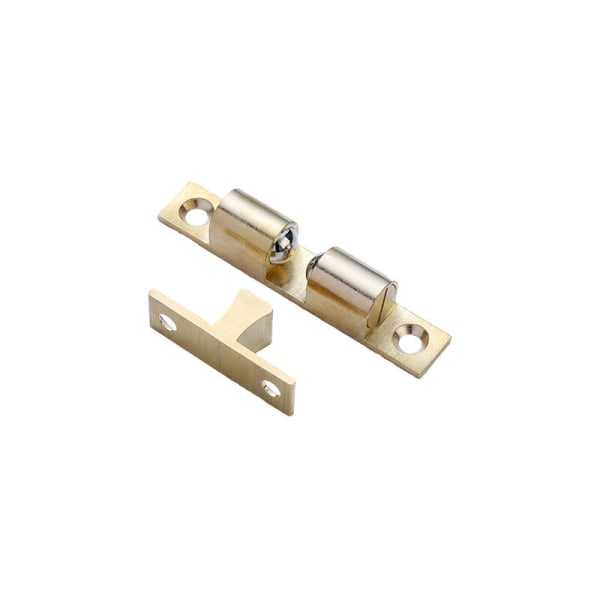 Kopparkulfångare Rullfångstängning Dubbel kulhake med skruvar för skåp och möbelstängning (6 delar, 35 mm)