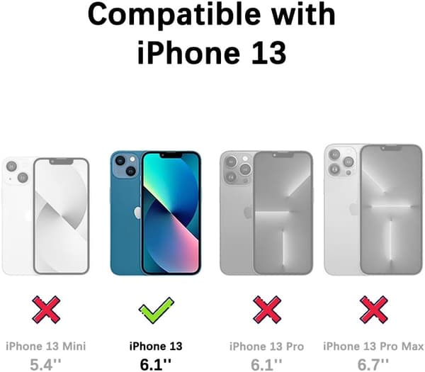 Skal för iPhone 13, Skyddande Flexibelt Silikonskal, Svart