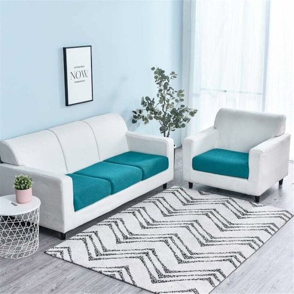 Soffkuddfodral, kuddfodral, halkfritt rutnät elastiskt säteskuddfodral, möbelskyddsfodral, bredd 65-90 cm, längd 95-135 cm (Tu