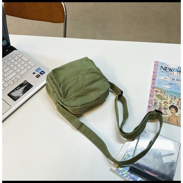 Små Crossbody Väskor Söta Plånböcker Mini Canvas Crossbody Väskor Mobiltelefon Plånböcker