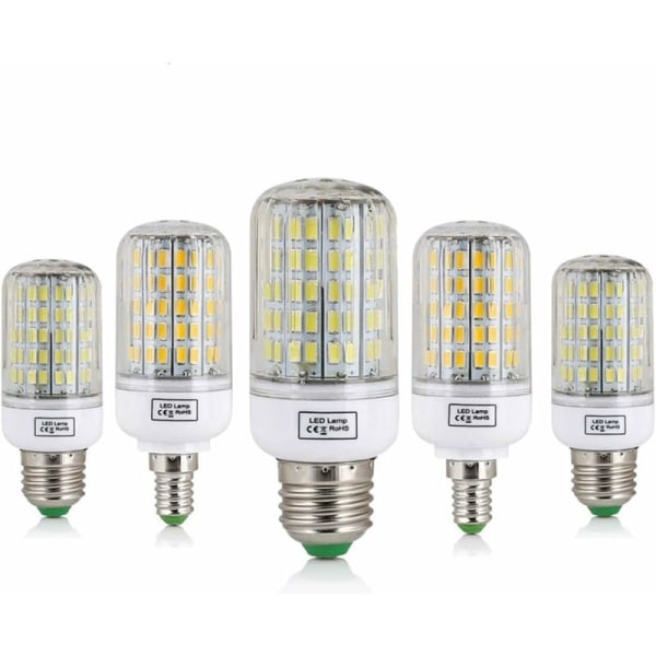 LED Glödlampa, 1 Styck Majsljus E27 E14 220V LED SMD 5730 LED Glödlampa 24-165L LUGELIER ALLUX DE LA Bougie