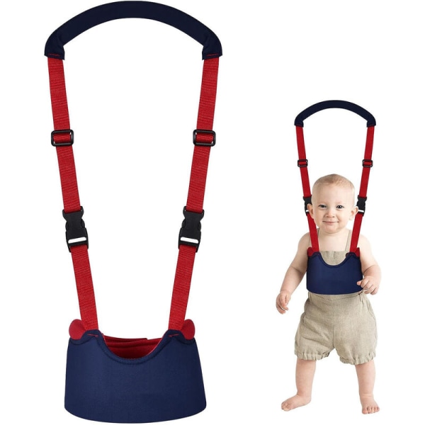 Hängslar/tyglar för småbarn, bärbar hållare för baby , skyddsbälte för att hjälpa baby gå (blå)-DENUOTOP