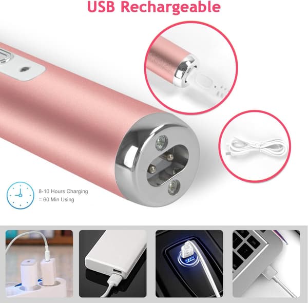 4-i-1 Multifunktionel Trådløs Elektrisk Barbermaskine Kvinder Ansigts Epilator Hårfjerner USB