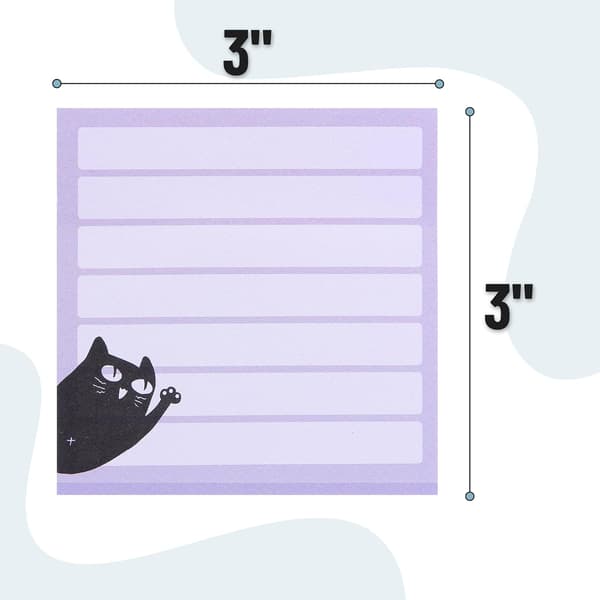 6 sorte katte notesblokke, kat notesblok, notesæt