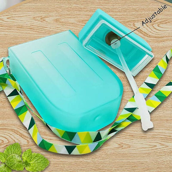 Søte vannflasker med sugerør for barn, unike Kawaii ispinneformede plastflasker som ikke lekker, 300 ml, justerbar skulderstropp, gjennomsiktig W