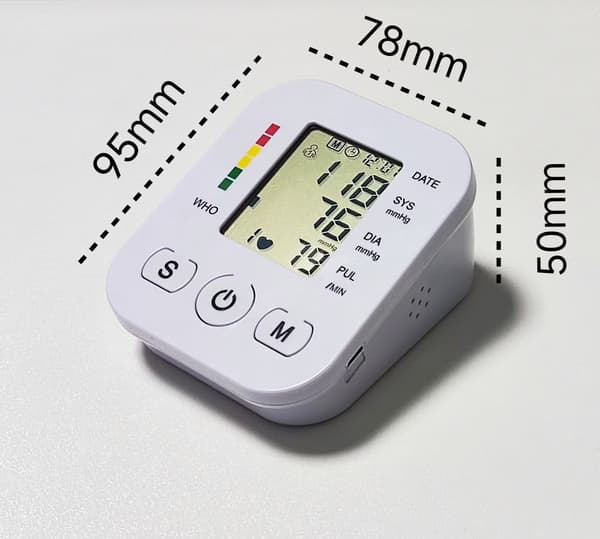 1 st Blodtrycksmätare Överarm Digital BP-maskin för