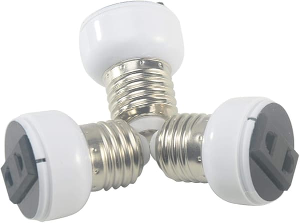 E27 E27 lampeholder, E27 sokkeladapter, tilbehør til lampeholder, w