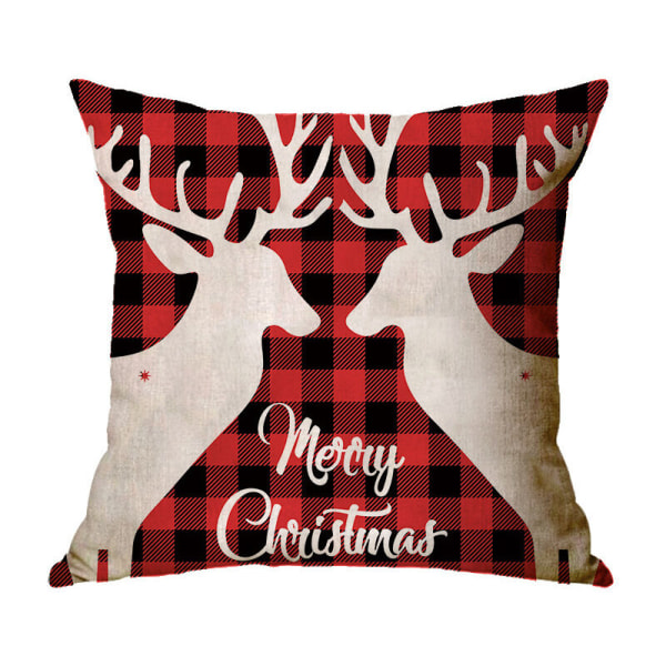 4PCS Juleputetrekk i Bomull Lerret, Juleputetrekk, Juleputetrekk, Juleputer, Jule Snøfnugg Sofa C