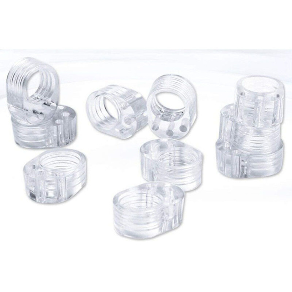 Dørhåndtakbeskytter dobbel dørhåndtakbeskyttere transparent og veggbeskyttere for vindushåndtak for å beskytte mot merker (8PCS)