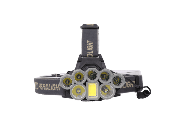 50000LM USB LED Hodelykt Oppladbar 18650