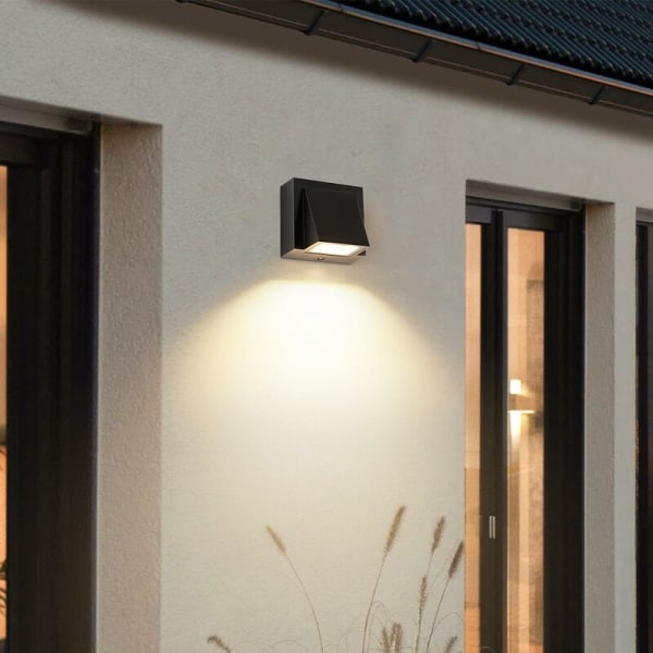 Sisä-/ulkoseinävalaisin, 5W COB LED -ulkoseinävalaisin, vedenpitävä ulkoseinävalaisin olohuoneeseen, makuuhuoneeseen, puutarhaan, autotalliin ja makuuhuoneeseen,