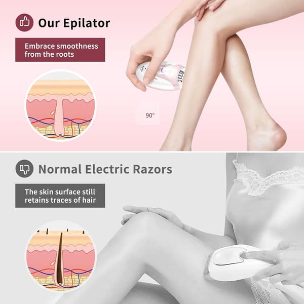 Epilator til kvinder, 2 tilstande, epilator til mænd, gave til kvinder og piger