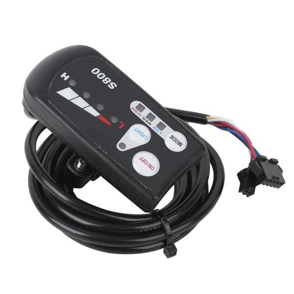 S800 36V E-cykel Lithium Batteri LED Meter Horisontal Sort Hvid Display