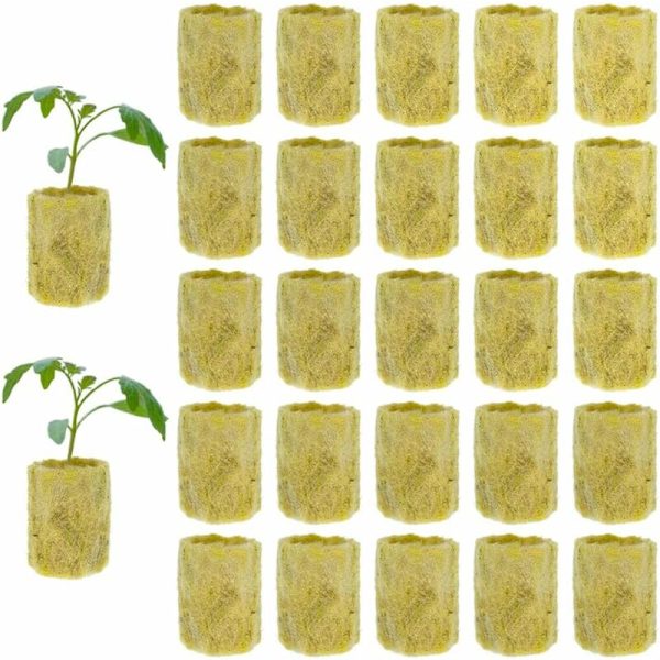 Rockwool Blokke 50 stk. Rockwool Cube Hydroponisk Rockwool Plantepropper Rockwool Terninger Rockwool Cube-DENUOTOP