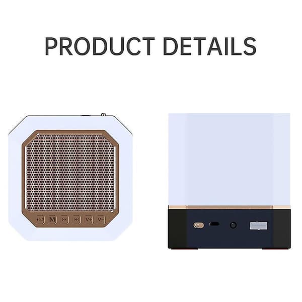 Bluetooth-kompatibel Koranspeaker med LED-nattslys for smart app-kontroll Azan