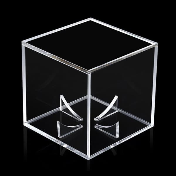 Golfbold Display | Elegant Akryl Golfbold Display Case, Transparent Terning Med UV-Beskyttelse Til Standard Størrelse Bolde, Alsidig Display Artikel