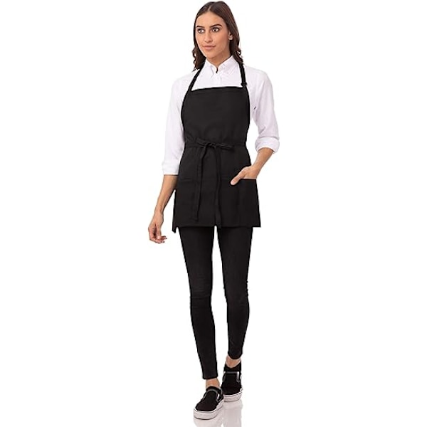 Unisex förkläde med 3 fickor 2 stycken