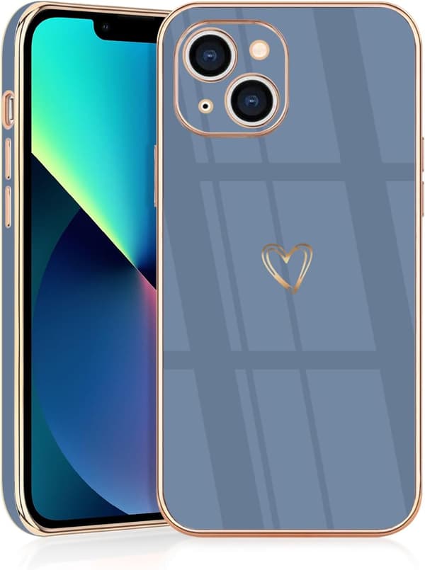 iPhone 13 Cover med Sødt Design, Blå