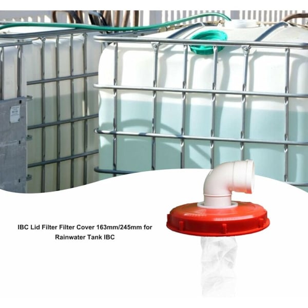 IBC Regnvandsfilterdæksel, Vaskbart Nylon IBC Filter, Lågfilterdæksel IBC Filterdæksel 163 mm/245 mm til IBC Regnvandstank 3