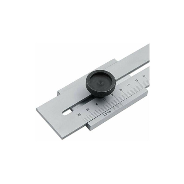 0-200 mm märkningsmätare i rostfritt stål, mätverktyg för träbearbetning, märkningsmätare för metall, ljusgrå (1 st)