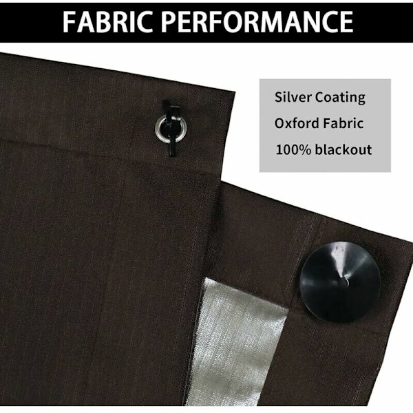 Rullgardin med sugkopp för värmeisolering för solstråle reflektor Velux takfönster sugkopp 60x115 cm brun - DENUOTOP