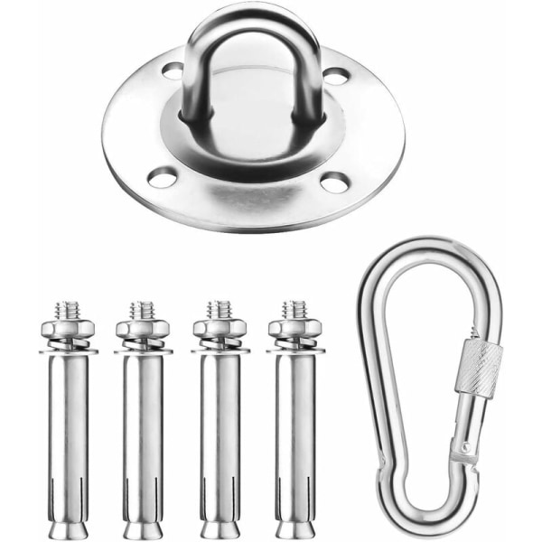 Stainless Steel Ceiling Hook, Swing Sling Amour Punching Bag Holder Hook, Trainer Hammock Attachment, Load Capacity up to 400kg (Professiona